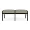 Lesro Lenox Wood 2 Seat Bench Wood Frame, Mocha, OH Eucalyptus Upholstery LW2001 - alternate 1